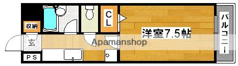 IBC中百舌鳥(1K/3階)の間取り写真