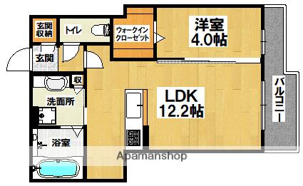 ロイズパレス大豆塚(1LDK/3階)の間取り写真