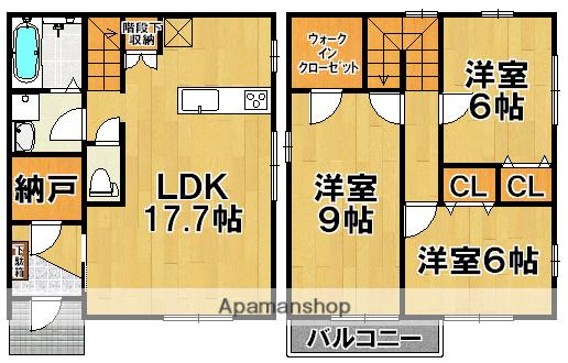 阪和線 百舌鳥駅 徒歩7分 2階建 築14年(3LDK)の間取り写真