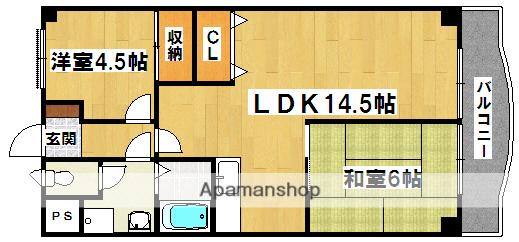 レジデンス蔵前(2LDK/2階)の間取り写真