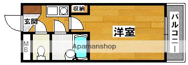 シャルマンフジ堺東弐番館(1K/1階)の間取り写真