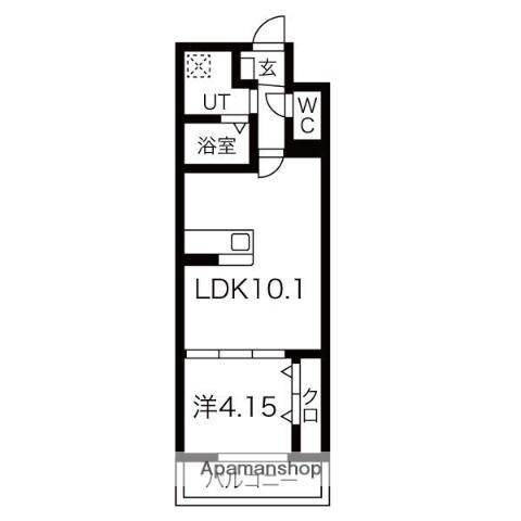 FREEDOM RESIDENCE堺大小路(1LDK/8階)の間取り写真