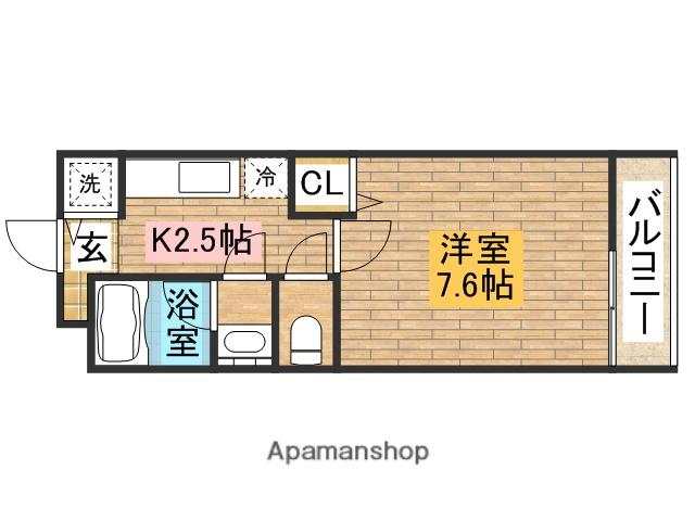 TOMYS COURT北花田(1K/2階)の間取り写真
