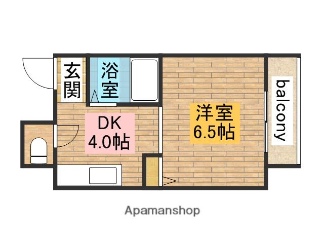 ブレストなかもず(1K/2階)の間取り写真