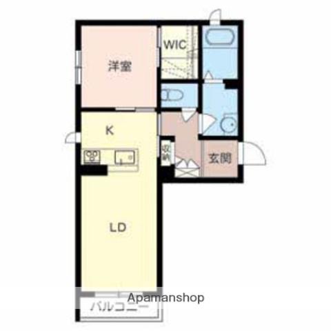 LA SUITE SAKAIHIGASHI(1LDK/2階)の間取り写真