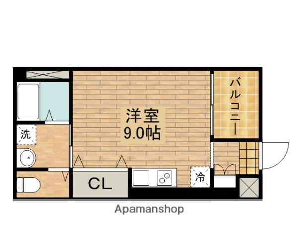 エヌエムトラントユイット(ワンルーム/3階)の間取り写真