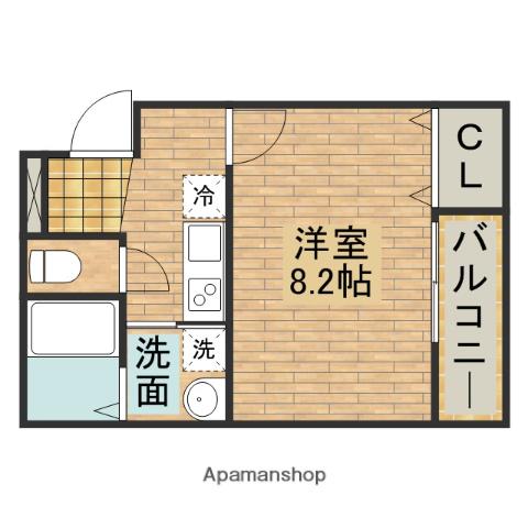 フジパレス堺寺地町(1K/2階)の間取り写真