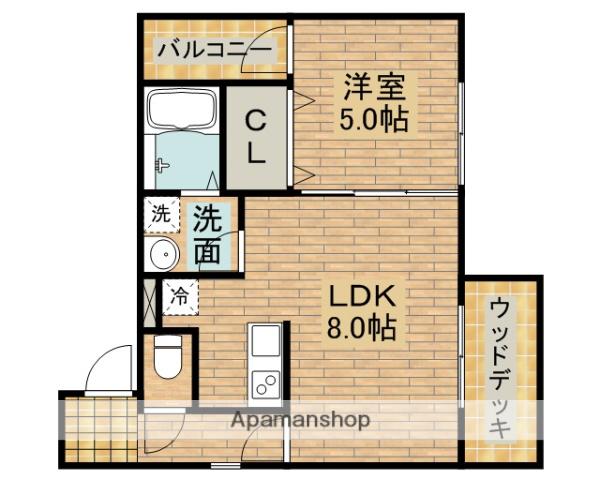 フィアスコート北旅籠町東1番館(1LDK/1階)の間取り写真