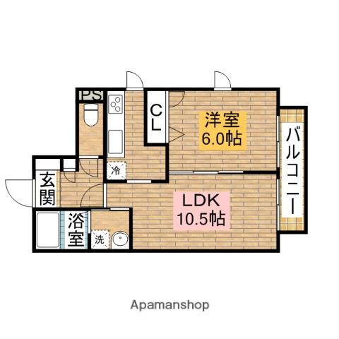 シャーメゾンクレール(1LDK/1階)の間取り写真
