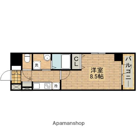 SIGNET百舌鳥(1K/9階)の間取り写真