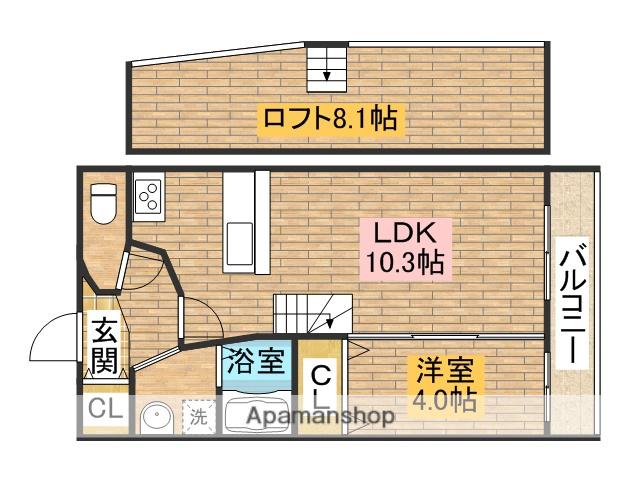 LOMBARDIA(1LDK/2階)の間取り写真