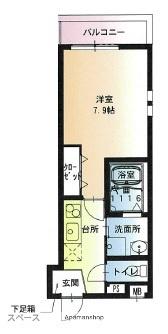 フジパレス堺中長尾(1K/2階)の間取り写真