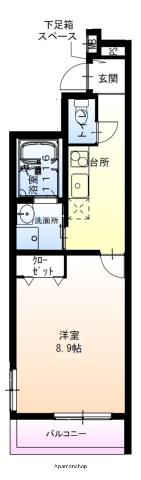 フジパレス湊駅北サウス(1K/1階)の間取り写真