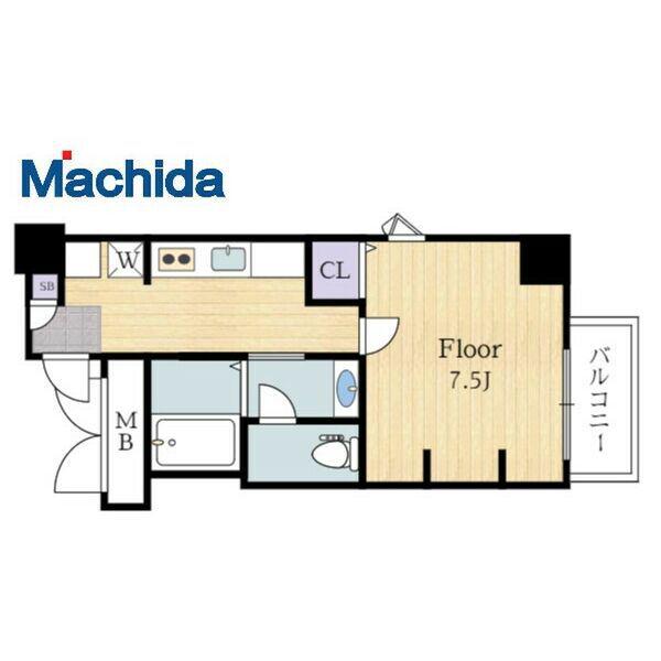 エヌエムスワサント(1K/9階)の間取り写真