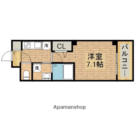ボヌールメゾンサカイⅢ(1K/2階)の間取り写真