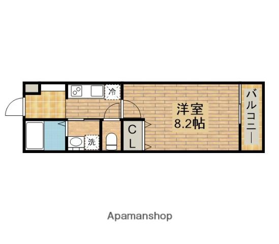 リレックス緑ヶ丘中町(1K/3階)の間取り写真