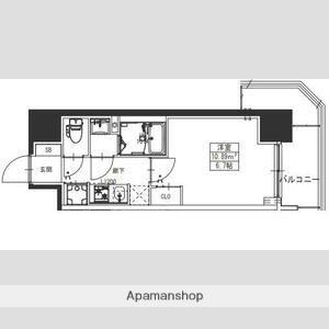 S-RESIDENCE堺湊駅前AZURE(1K/2階)の間取り写真