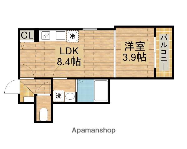 F ASECIA PHANES(1LDK/2階)の間取り写真