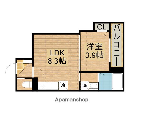 F ASECIA PHANES(1LDK/3階)の間取り写真