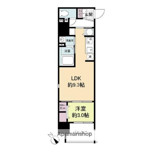 ARTIZA堺(1LDK/2階)の間取り写真