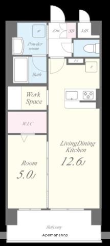 フェリスシエロ堺(1LDK/7階)の間取り写真