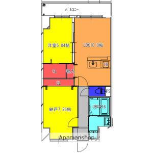 FREEDOM RESIDENCE堺寺地町(2LDK/3階)の間取り写真