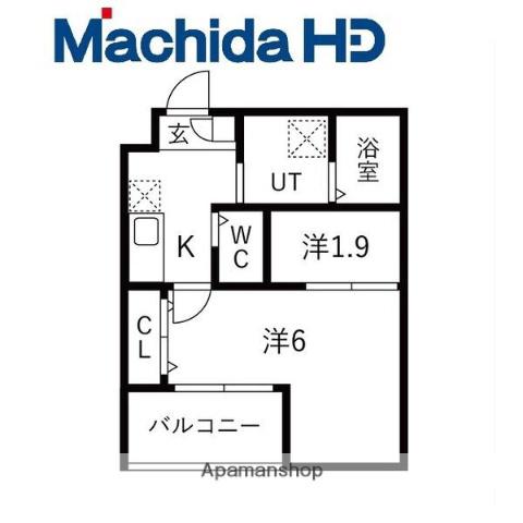 大浜北町シーエム・シス(2K/1階)の間取り写真