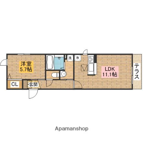 NT MAISON(1LDK/1階)の間取り写真