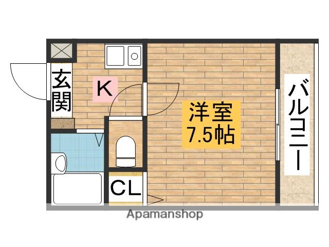 ソアーヴェ堺東(1K/5階)の間取り写真