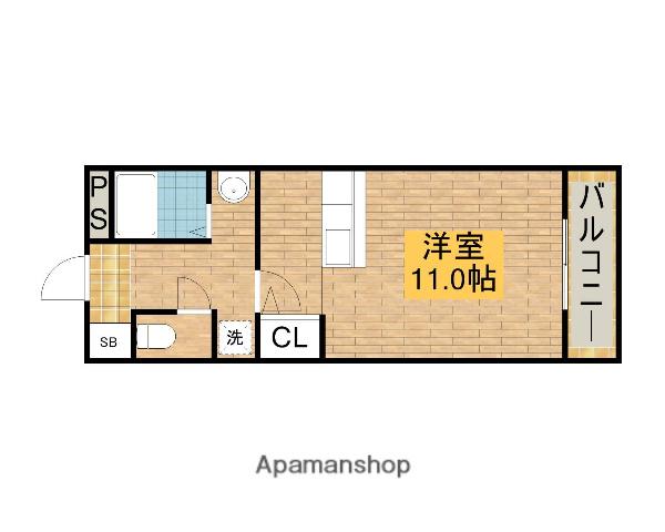 イズミ82(1K/1階)の間取り写真