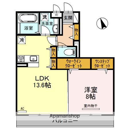 PMA鳳(1LDK/2階)の間取り写真