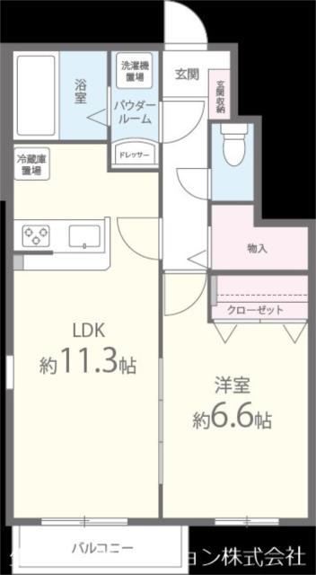 ディアプレステージ豊田(1LDK/1階)の間取り写真