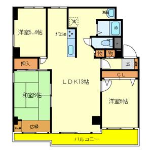 鳳SWING(3LDK/1階)の間取り写真