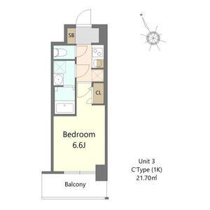 S-RESIDENCE堺浜寺BROAD(1K/5階)の間取り写真