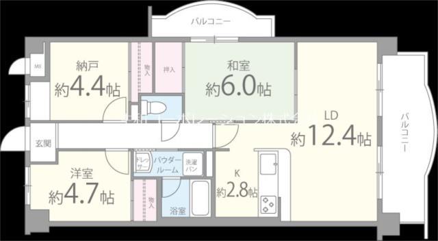 コンフォート和泉(2SLDK/6階)の間取り写真