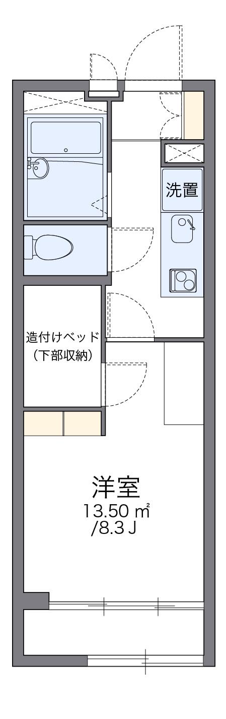 レオパレス千成Ⅱ(1K/2階)の間取り写真