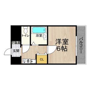 PS HIGASHI OSAKA(1K/6階)の間取り写真