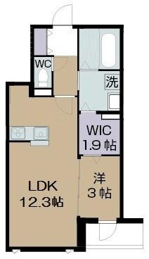 ADONIS COURT PARTⅡ(1LDK/2階)の間取り写真