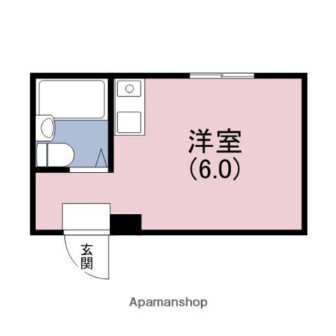 アーバンコート玉造(ワンルーム/6階)の間取り写真