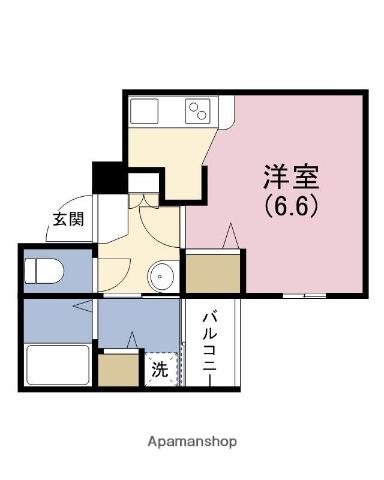 リバーライズ東小橋(ワンルーム/5階)の間取り写真