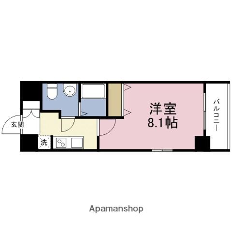 エスリード森ノ宮駅前(1K/8階)の間取り写真