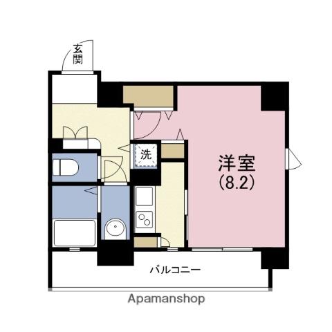 エイペックス四天王寺 Ⅰ(1K/10階)の間取り写真