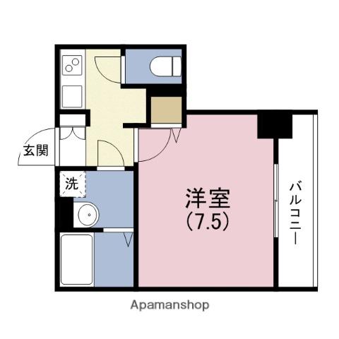 Mプラザ玉造(1K/8階)の間取り写真