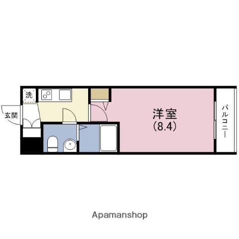 Mプラザ玉造(1K/10階)の間取り写真