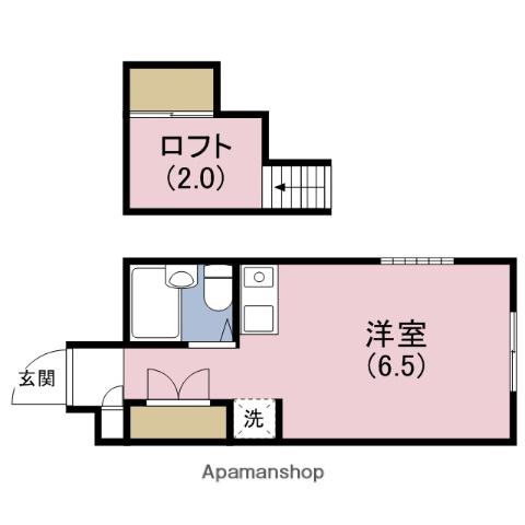 トラスティコート(ワンルーム/4階)の間取り写真