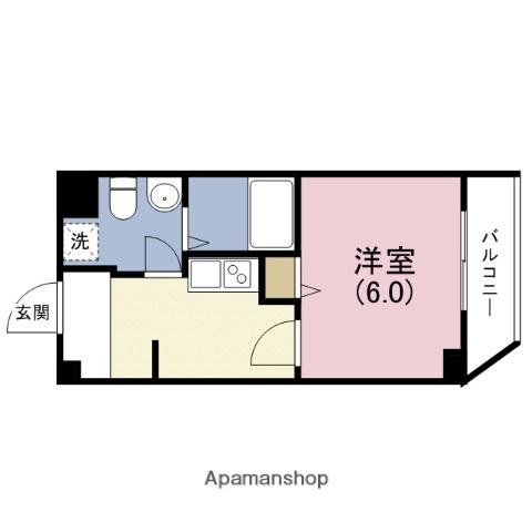 アリアーレ緑橋(1K/1階)の間取り写真