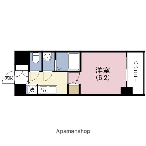 プレサンス玉造駅前ルージュ(1K/9階)の間取り写真