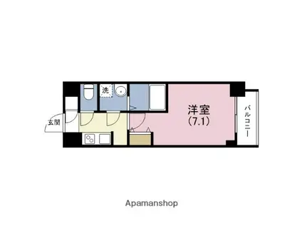 サムティ大阪GRAND イースト(1K/10階)の間取り写真
