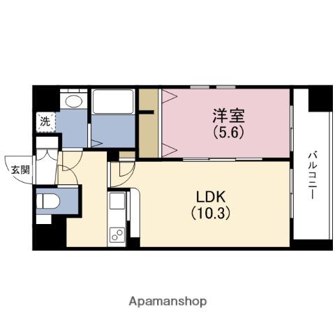 アーバネックス・谷町(1LDK/10階)の間取り写真