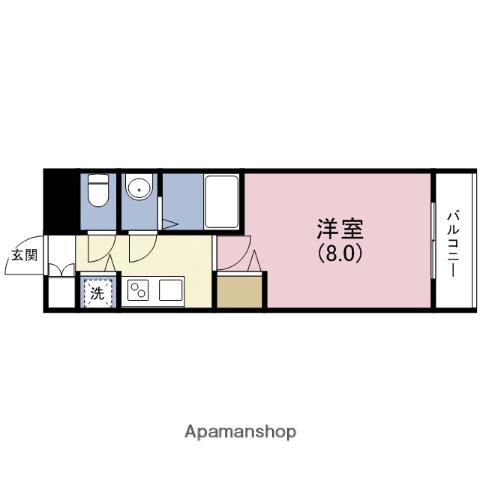 メゾン・ド・ヴィレ深江(1K/6階)の間取り写真